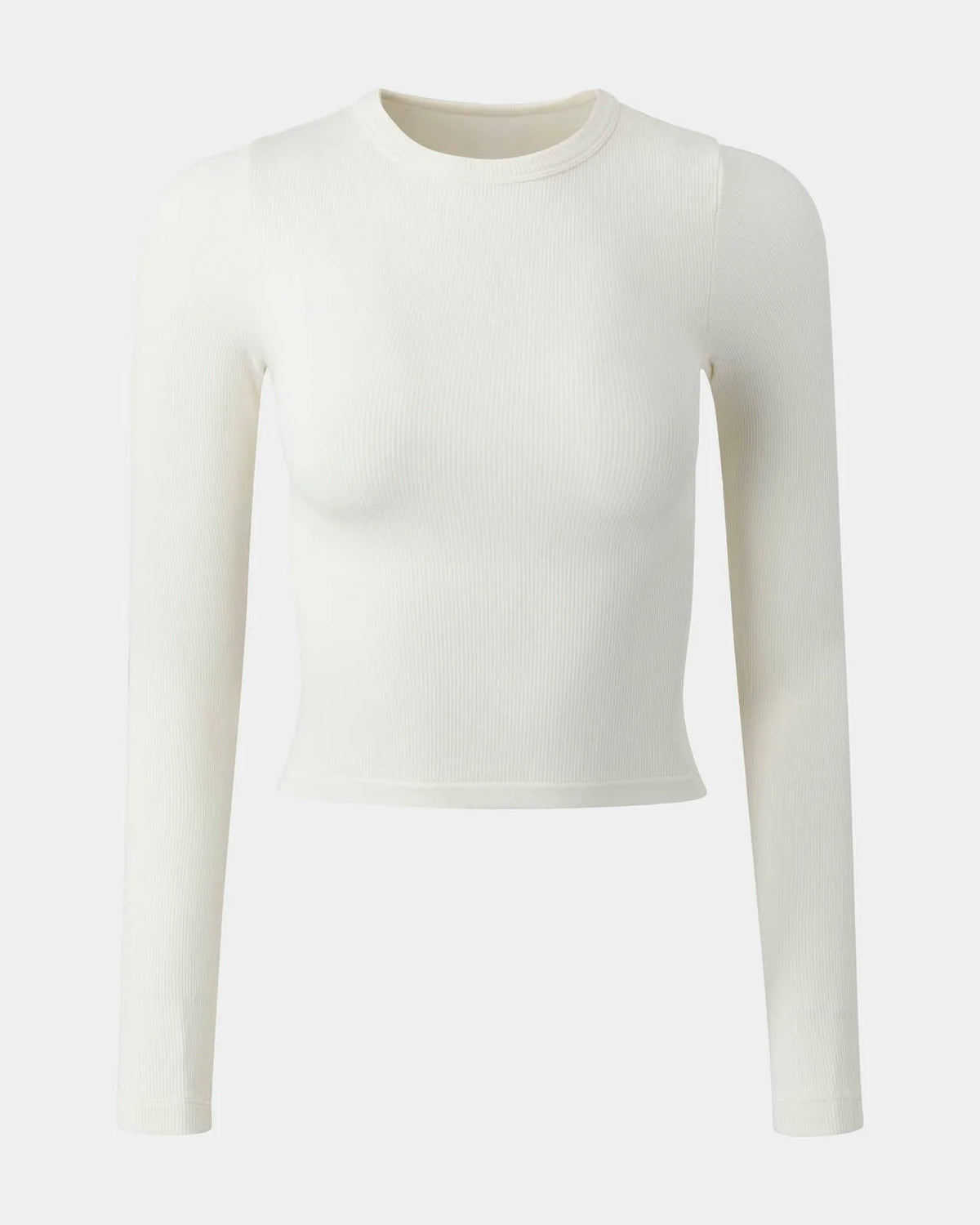 Ribbed Long Sleeve Crop Top for Women image 16