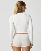 Ribbed Long Sleeve Crop Top for Women image 19