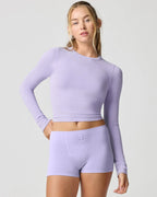 Ribbed Long Sleeve Crop Top for Women image 24