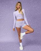 Ribbed Long Sleeve Crop Top for Women image 26