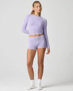 Ribbed Long Sleeve Crop Top for Women image 28