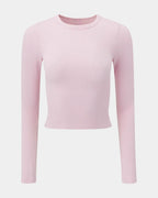 Ribbed Long Sleeve Crop Top for Women image 31
