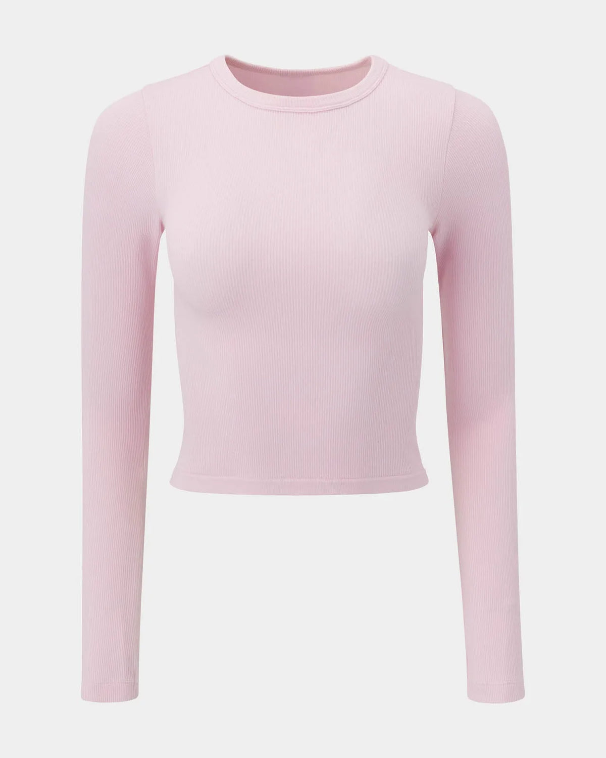 Ribbed Long Sleeve Crop Top for Women image 31