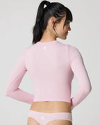 Ribbed Long Sleeve Crop Top for Women image 35