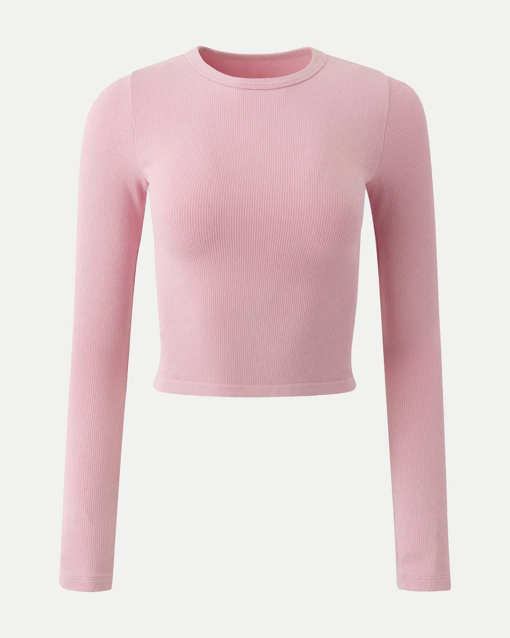 Ribbed Long Sleeve Crop Top for Women image 39