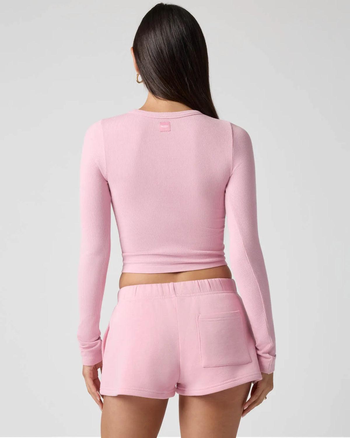 Ribbed Long Sleeve Crop Top for Women image 41