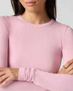 Ribbed Long Sleeve Crop Top for Women image 44