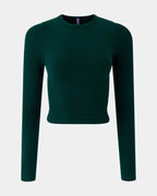 Ribbed Long Sleeve Crop Top for Women image 52
