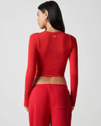 Ribbed Long Sleeve Crop Top for Women image 61