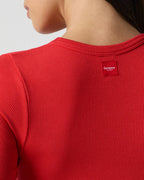 Ribbed Long Sleeve Crop Top for Women image 64