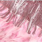 Full-length view of the sequin fringe mini dress showing the fitted bodice and flared fringe skirt