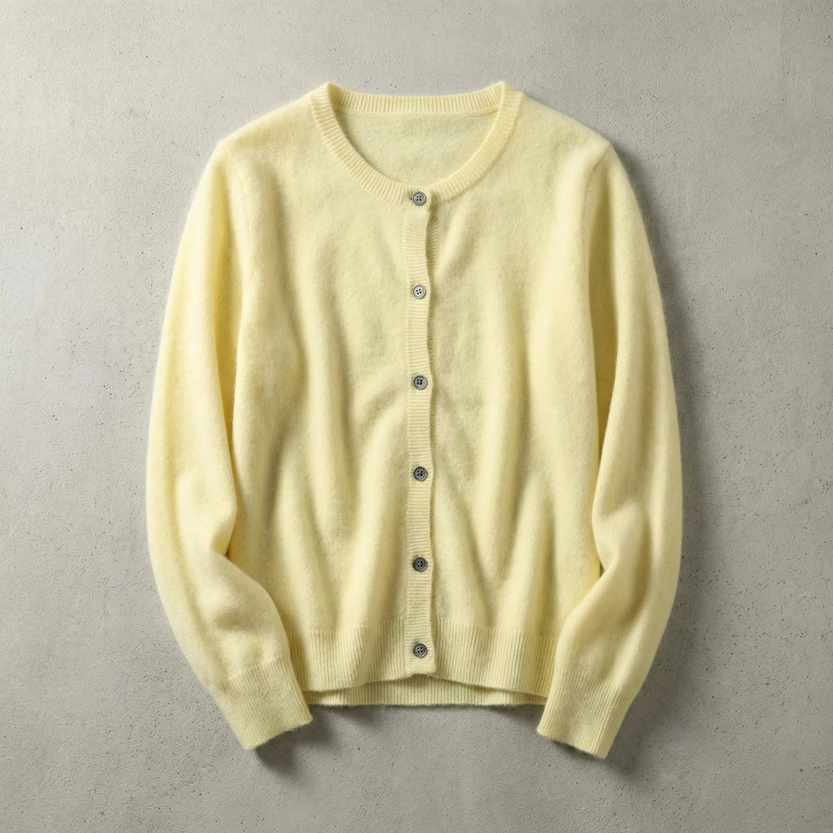 Soft Knit Button-Front Cardigan