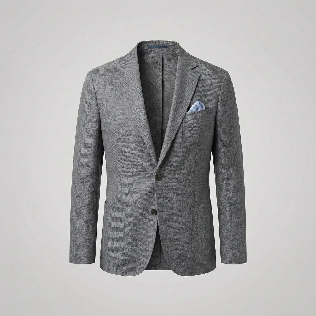 Men's Textured Unstructured Blazer Jacket image 11
