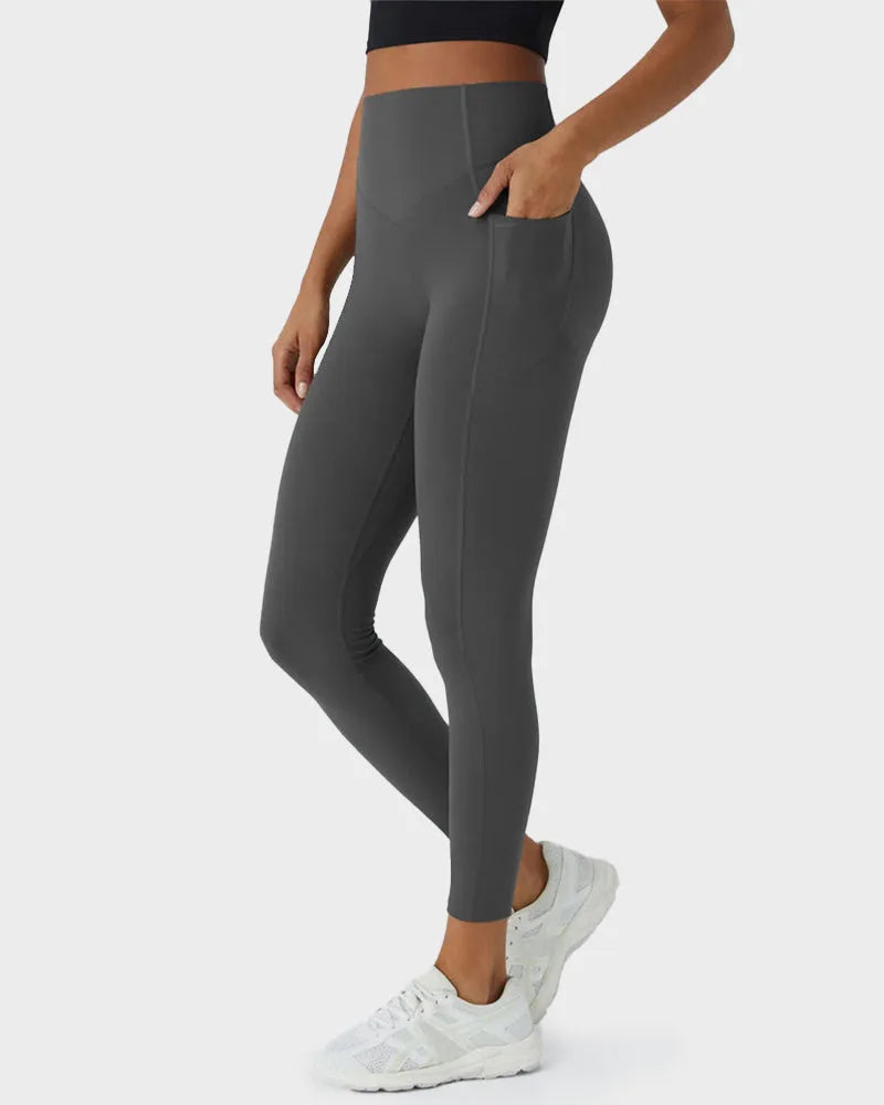 Tummy Control Butt-Lifting Leggings with Pockets for Women image 18