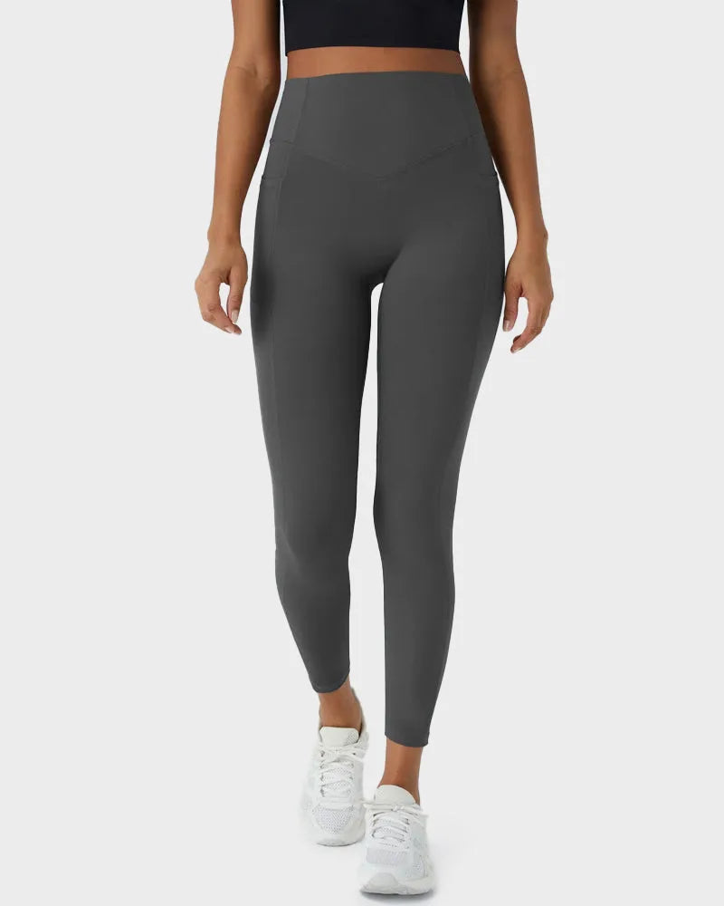 Tummy Control Butt-Lifting Leggings with Pockets for Women image 19