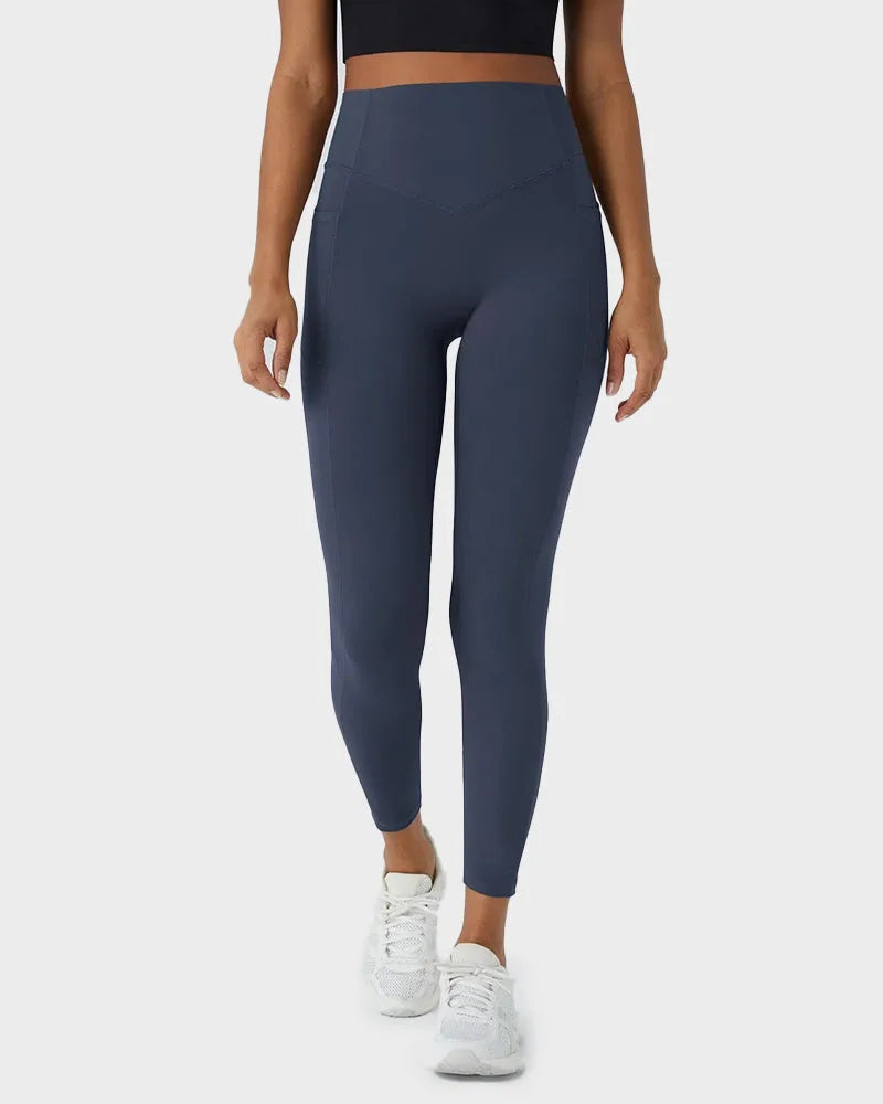 Tummy Control Butt-Lifting Leggings with Pockets for Women image 25