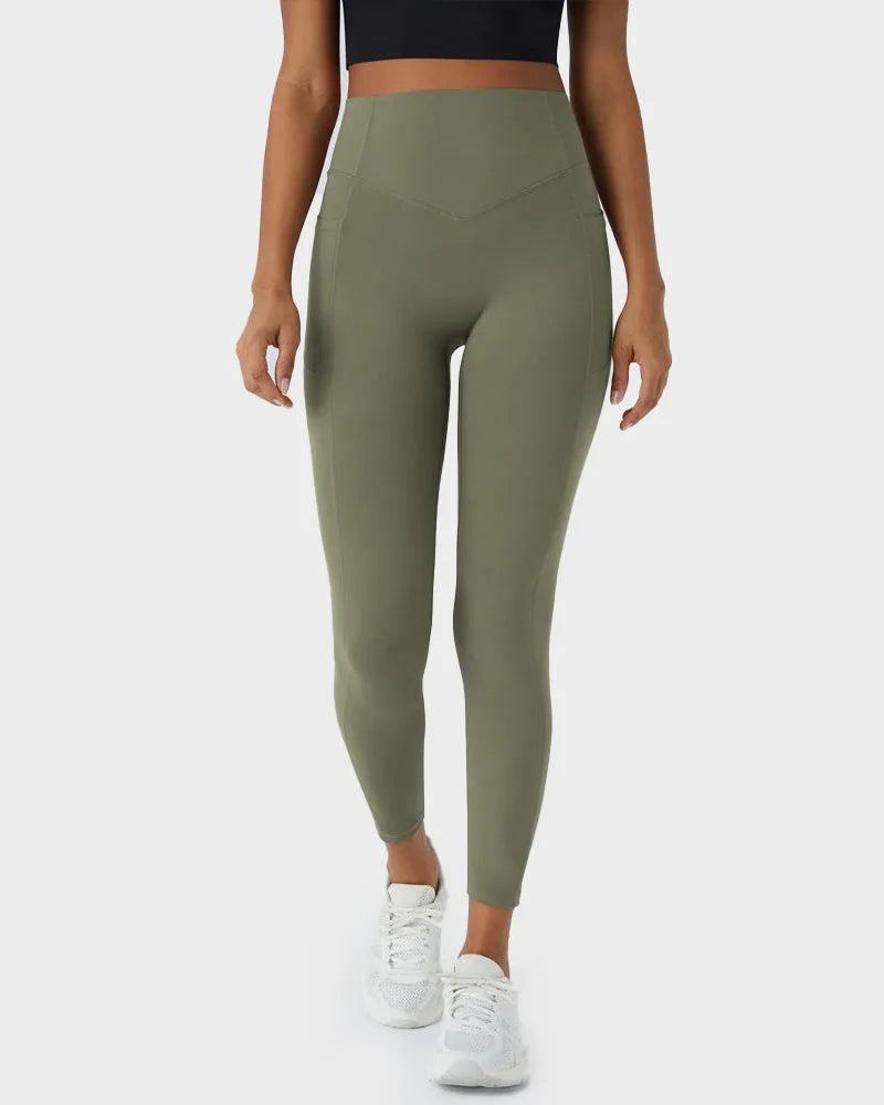 Tummy Control Butt-Lifting Leggings with Pockets for Women image 27