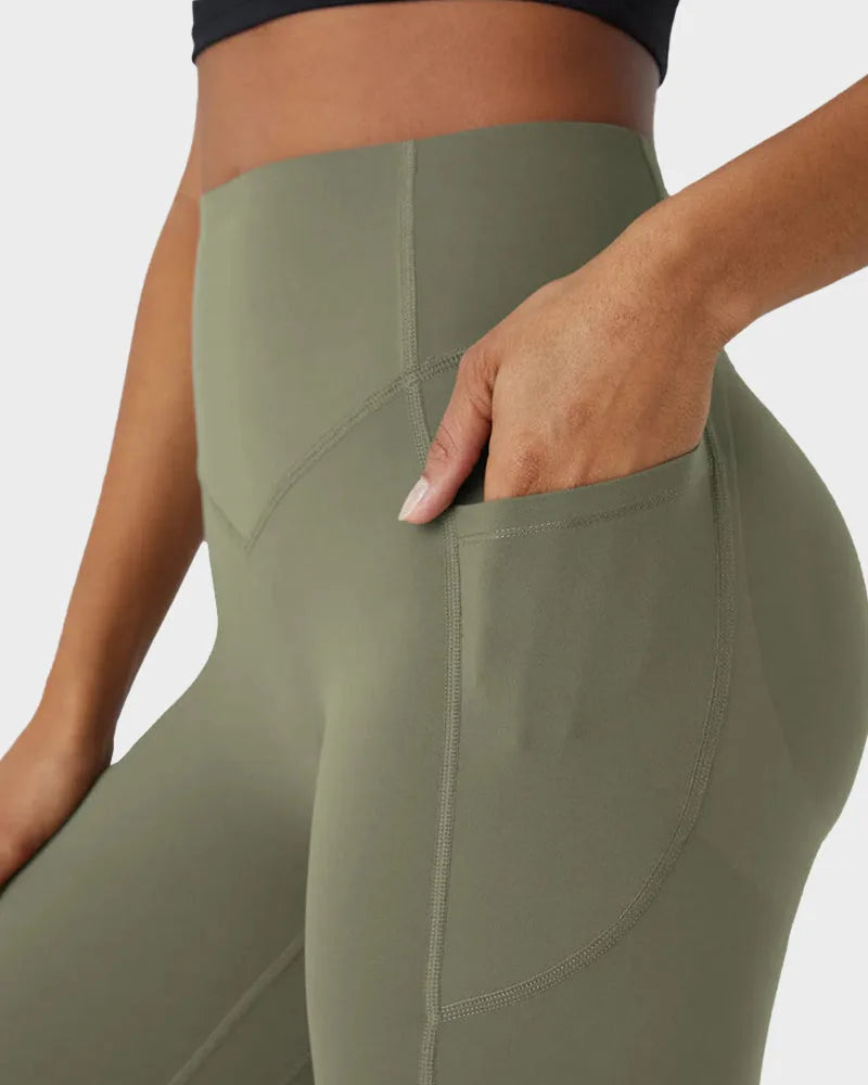 Tummy Control Butt-Lifting Leggings with Pockets for Women image 33