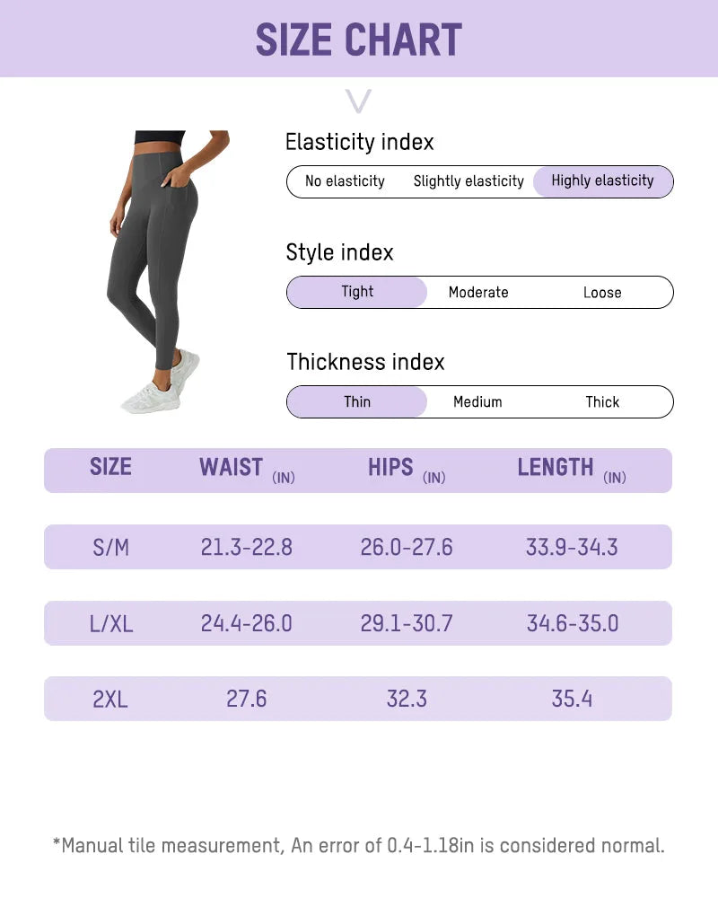 Tummy Control Butt-Lifting Leggings with Pockets for Women image 37