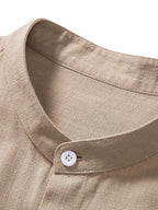 Men's Two-Piece Short-Sleeve Shirt and Trousers Set image 11