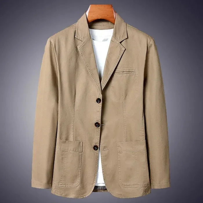 Unstructured Cotton Blazer for Men image 9