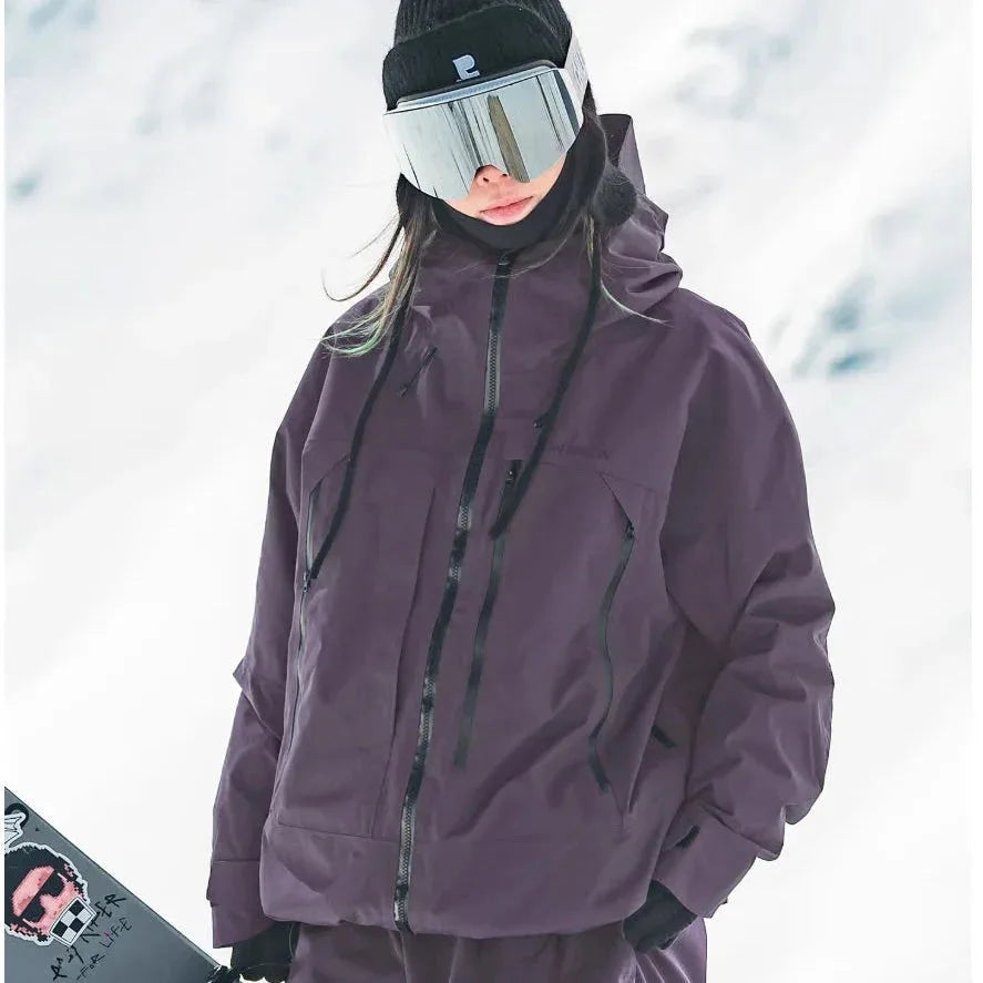 Waterproof Hooded Ski Jacket for Women image 10