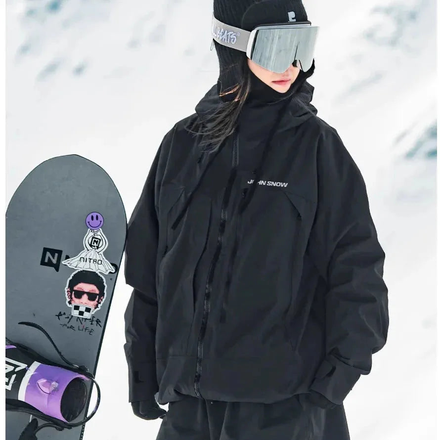 Waterproof Hooded Ski Jacket for Women image 9
